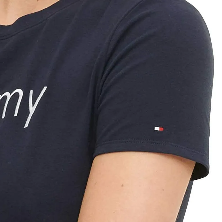 Tommy Hilfiger Women’s Cotton T-Shirt Dress, Navy, Size Medium - Image 3