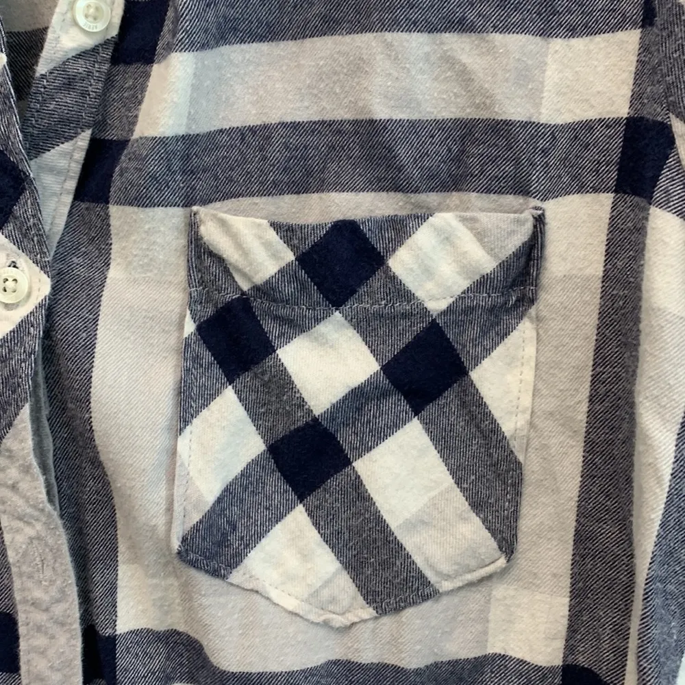 Aerie Plaid Flannel Romper sz Large - Image 7