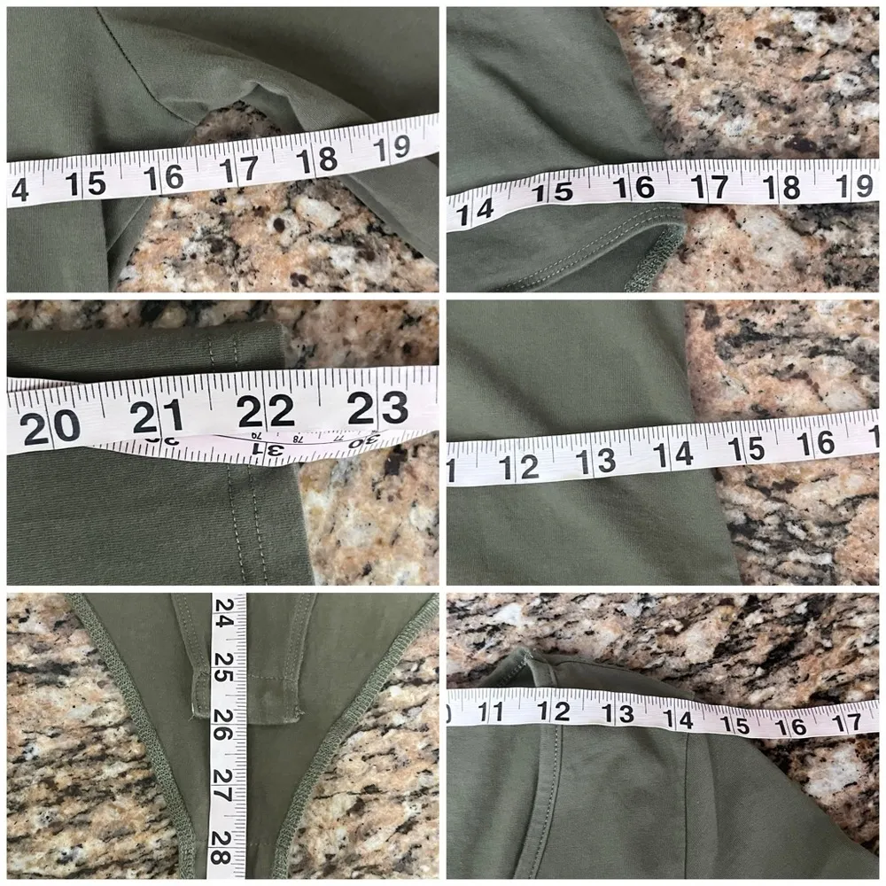 Olive Green Long Sleeve Bodysuit Asymmetrical Hem Forest Fairy Academia Gorp L - Image 6