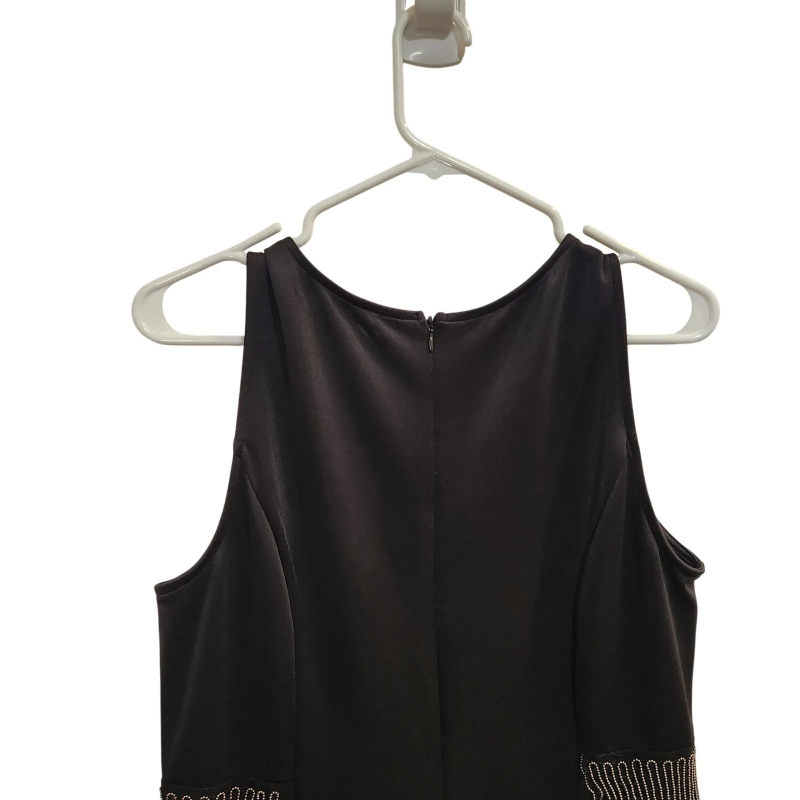 Fashion To Figure FTF Sleeveless Above The Knee Party A-Line Black Dress Size 1X - Image 4