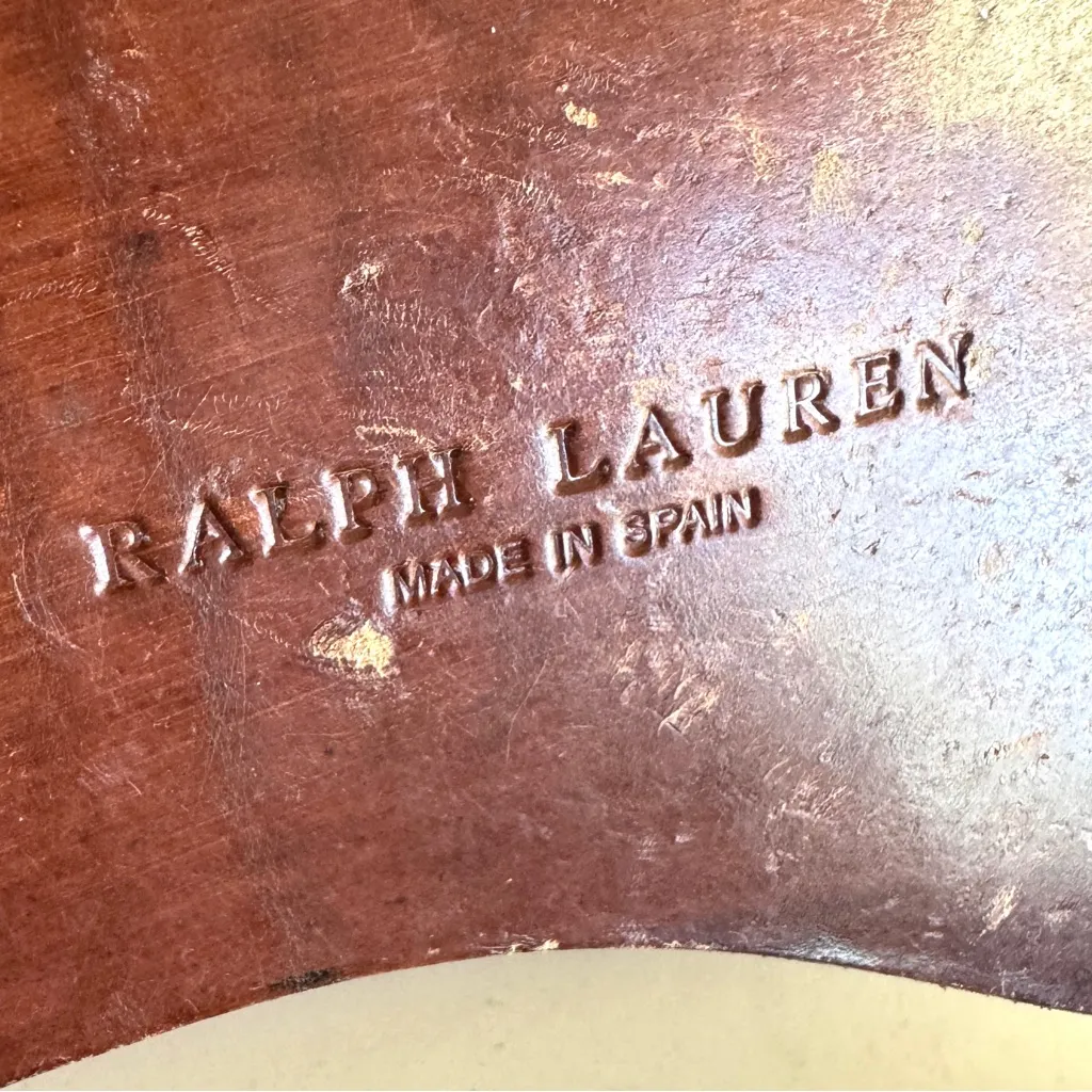 Ralph Lauren Women’s Beige Tan Suede Tassel slips on loafers Sz 8.5 - Image 7