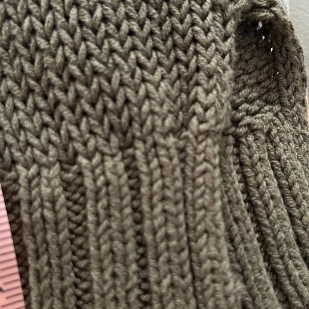 Wooden Ships Crochet cardigan Vest Medium Large Approx A31 - Image 10