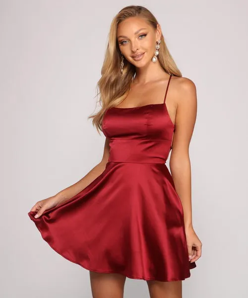 Windsor Sonya Satin Dress - Image 2