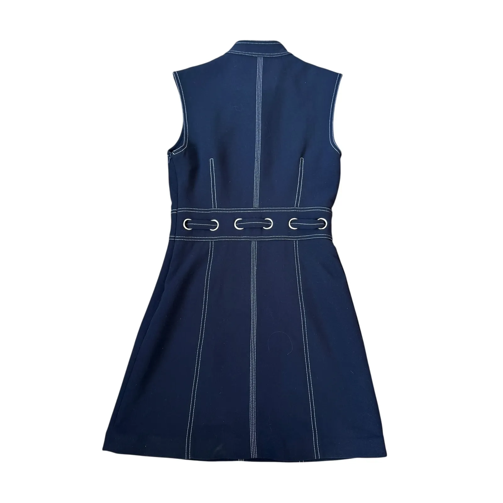 Veronica Beard Nico Dress Dark Navy - Image 3