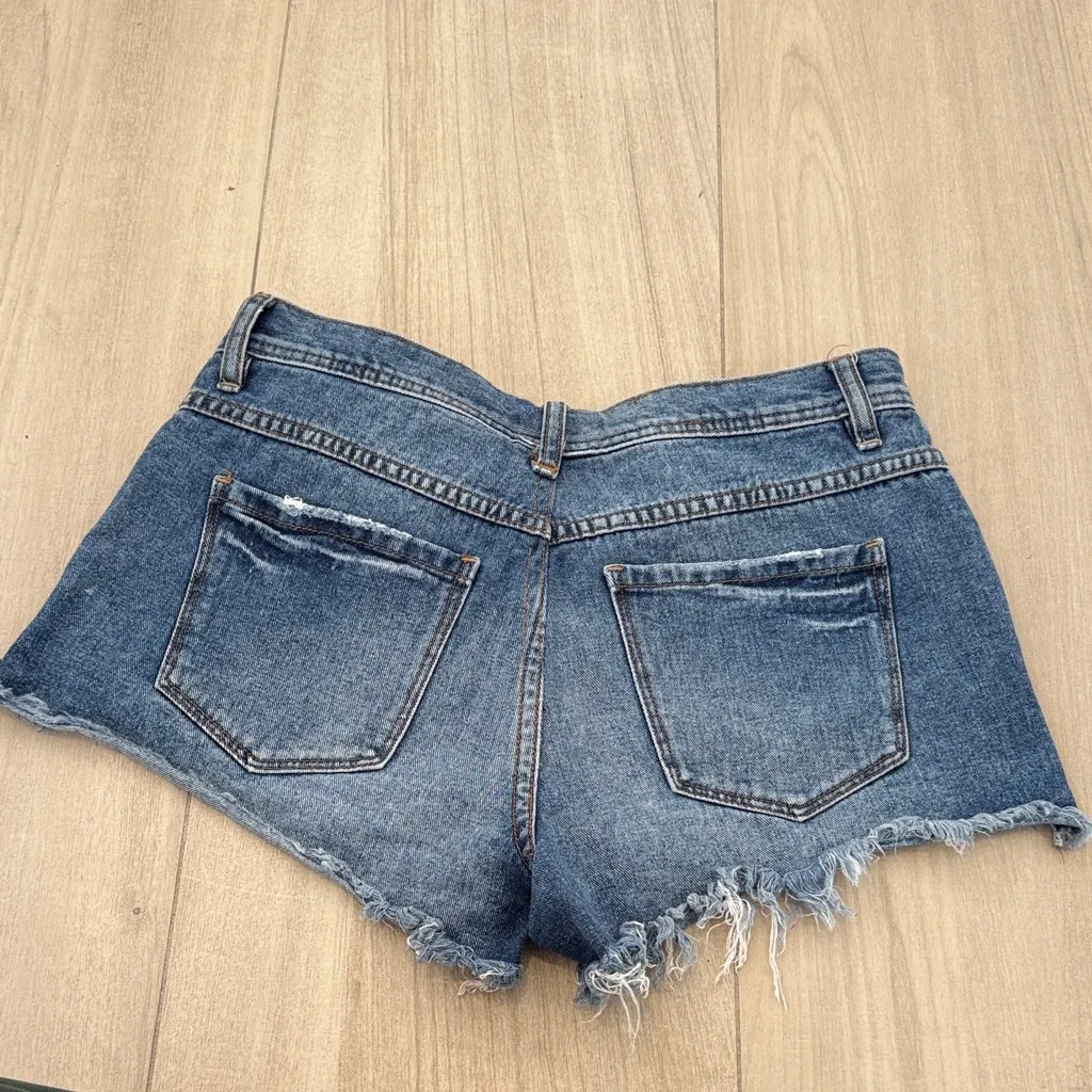 Distressed Denim Shorts - Image 3