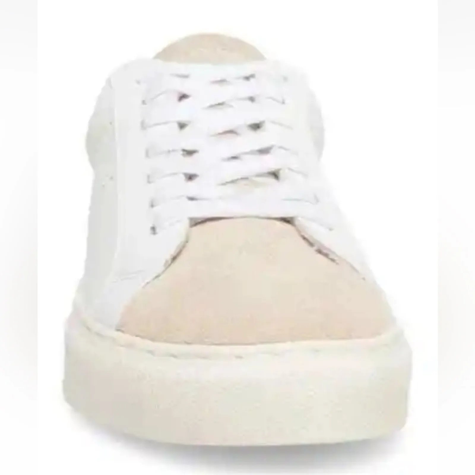 NEW Steven Steve Madden Parody White Leopard Leather Low Top Sneaker Womens 7.5 - Image 4