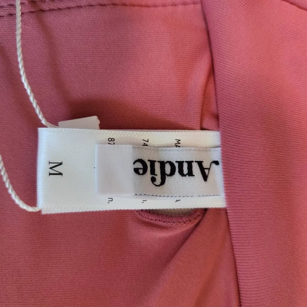 Andie Rose Pink Strapless Bikini Pink Swim Top NWT Size Medium Pink Andie Top - Image 7