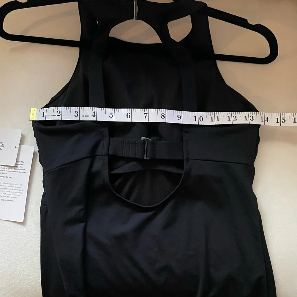 NWT Athleta Maldives High Neck Tankini Swim Top size 34B/C Black - Image 9
