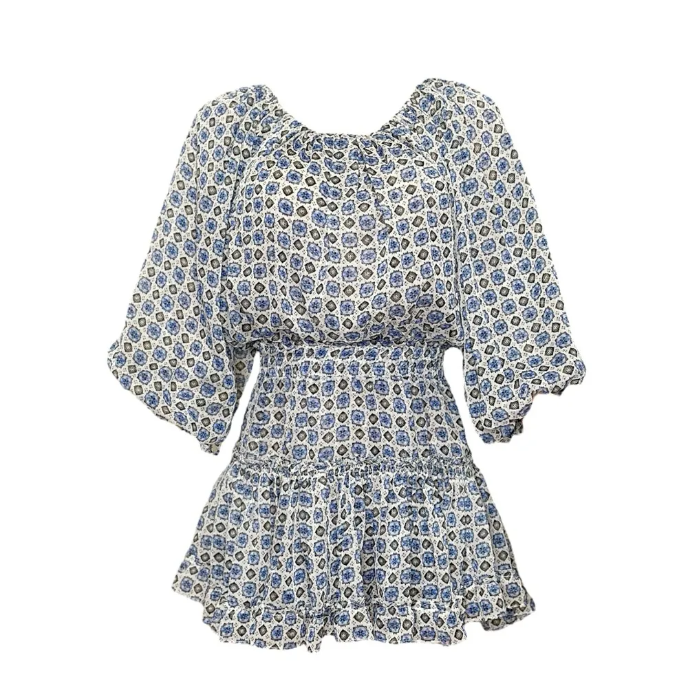 NEW MISA LOS ANGELES Zonia Mini Dress, Scorpios Tile, Small - Image 6