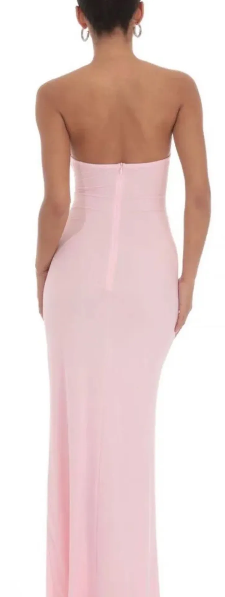 Mesh Cutout Ruffle Maxi Dress - Image 2