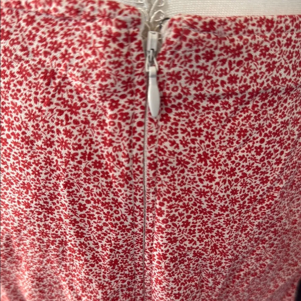 Abercrombie & Fitch red Mini A-Line Skirt Set top size S bottom size M - Image 4