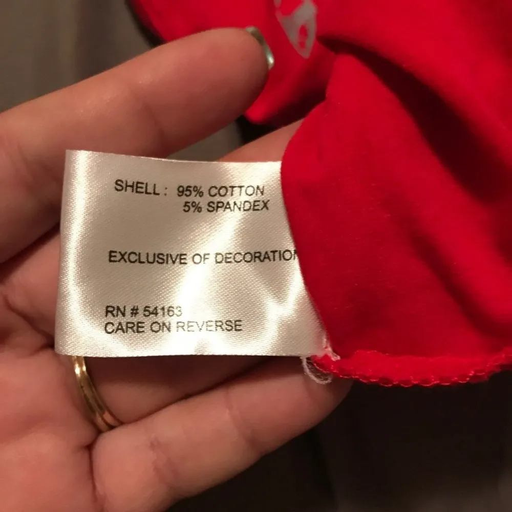 Ohio State Buckeyes Bling Logo Shirt Red - Image 5