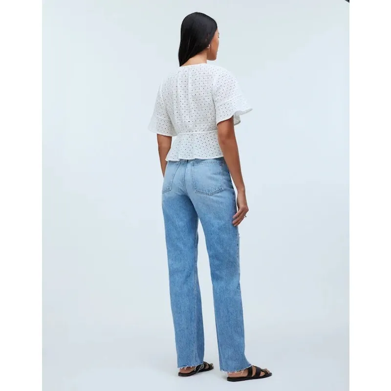 NWT Madewell The Petite '90s Straight Jean Revoir Wash Size 31P - Image 3
