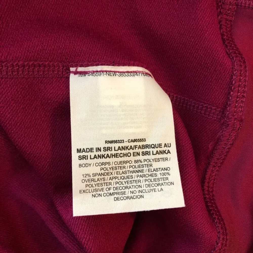 Nike Pro Womens 1/2 Half Zip Hooded Shield Hyperwarm Shirt Purple Size XS - Image 4