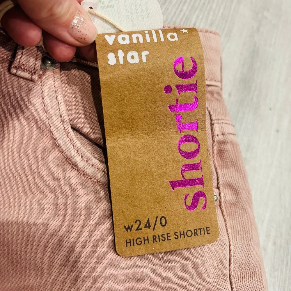 NWT Vanilla Star Shortie Pink Shorts - Image 2