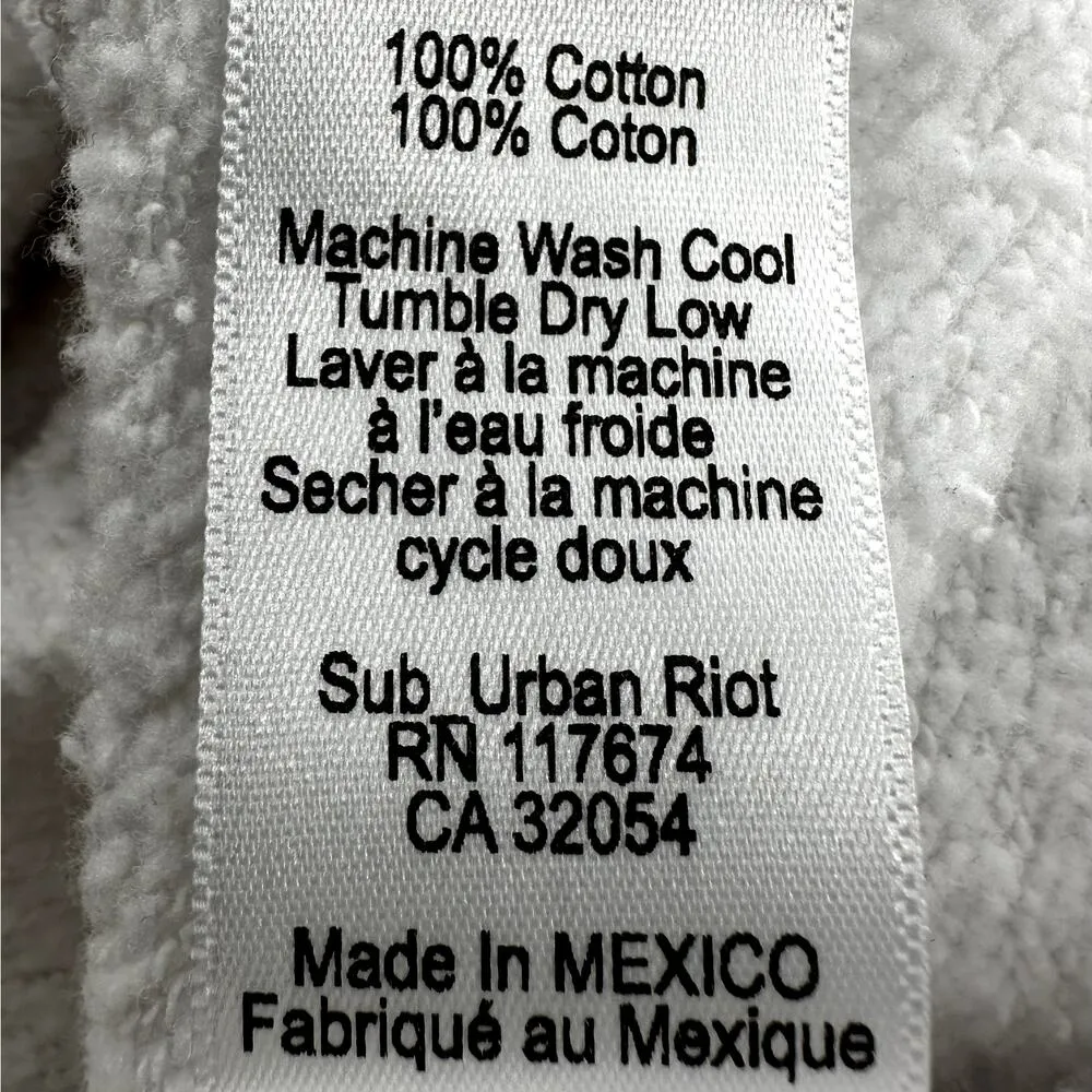 EVEREVE x 4 THE LOVE Hoodie Sweatshirt Oversized Pullover Cotton White M NWT - Image 5