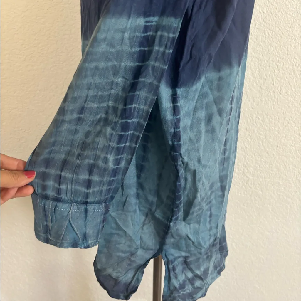 Chic Ombre Navy and Light Blue Women's Tunic - Image 5