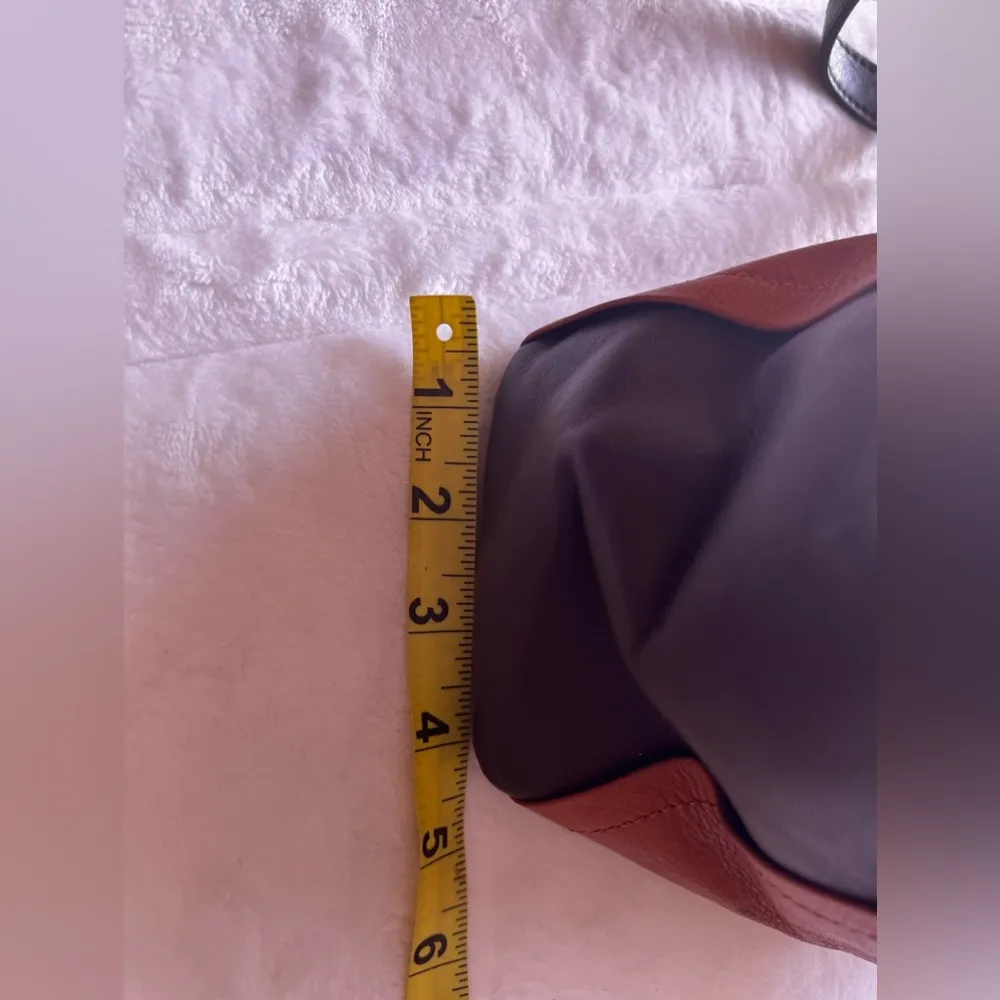 Aurielle Genuine Leather Handbag Brown - Image 5