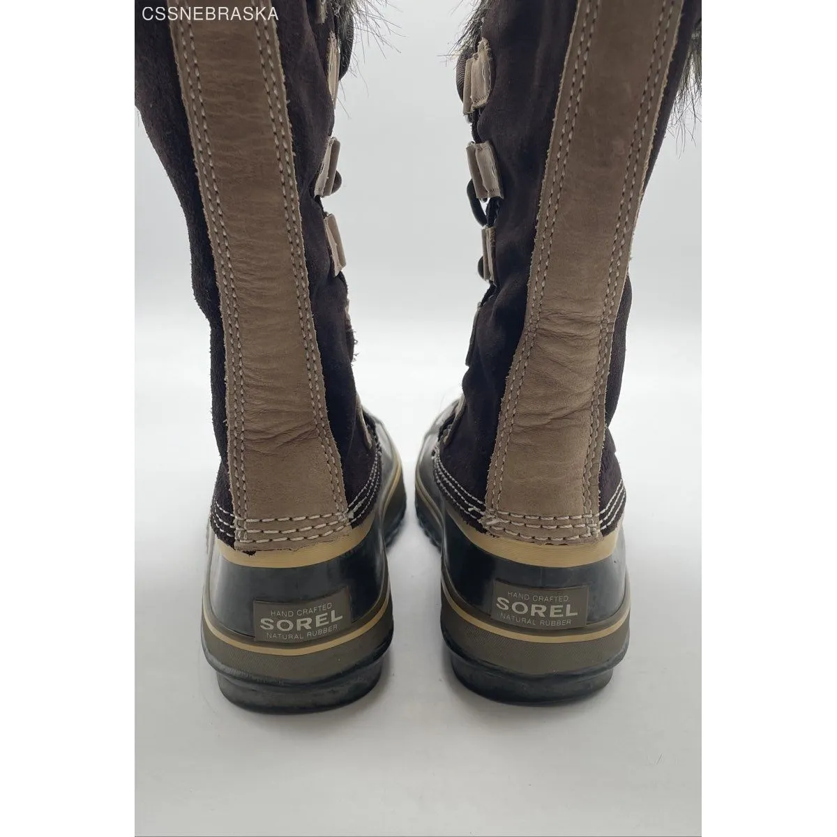 Sorel Brown Women's Joan Of Arctic Winter Boots NL1540 248 Fur Lined Hawk Size 7 - Image 5