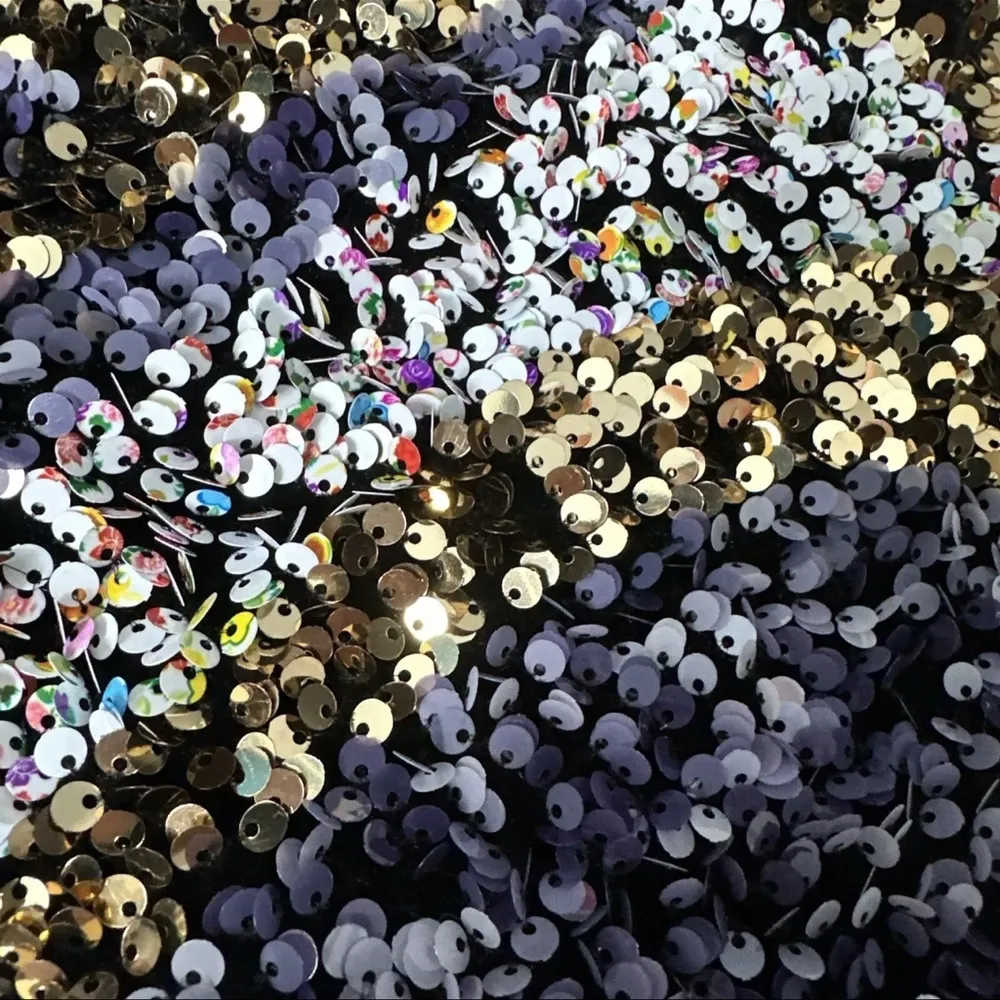 Anthropologie Maeve Mirabella Sequined Mock Neck Blouse Top Size XS - Image 6