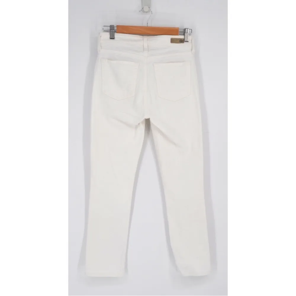 Ag Adriano Goldschmied Mari Crop High Rise Straight Jeans in White Women's 26 - Image 3