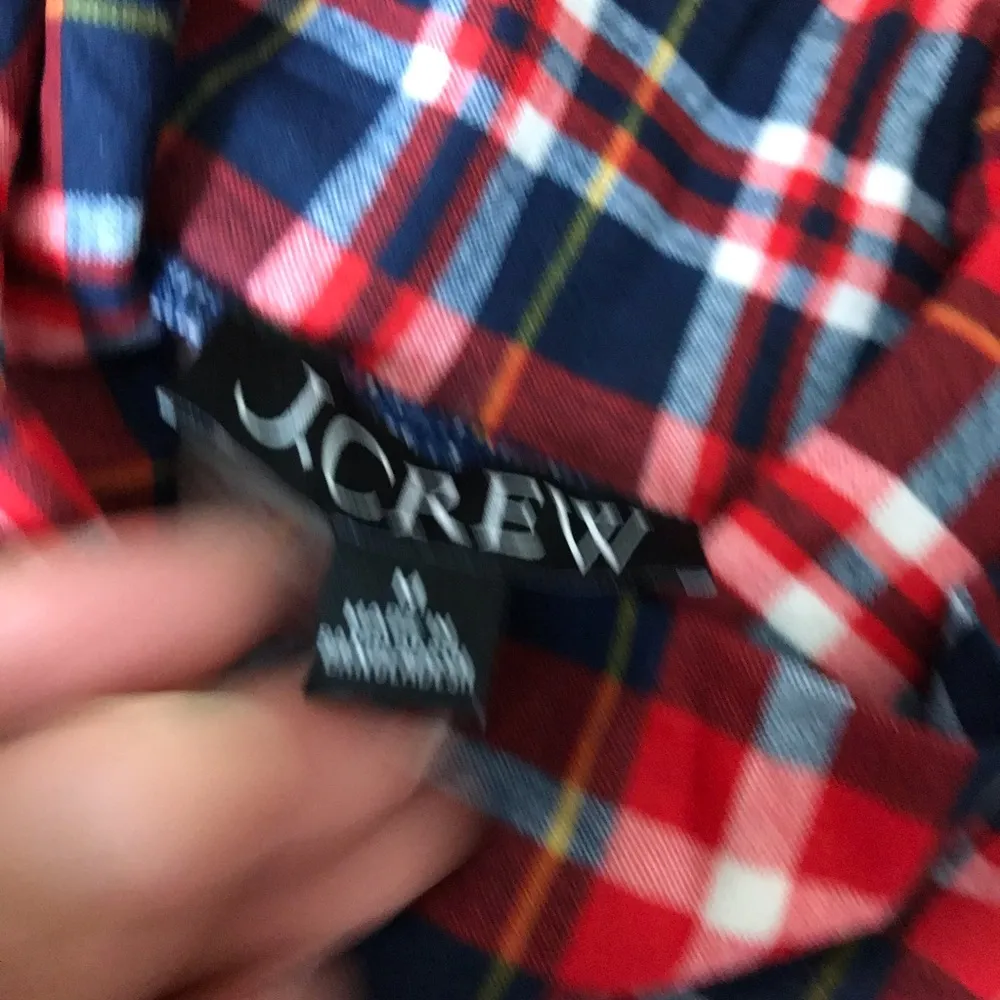 J Crew Plaid Turtleneck Red/Blue - Image 3