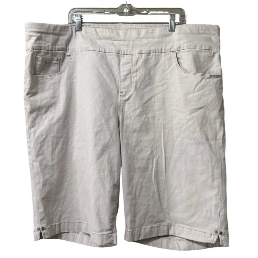 Gloria Vanderbilt Amanda All Around Slimming Effect Pull On Style Shorts Sz 22W - Image 1