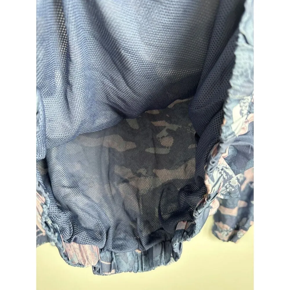 Reebok Jacket Women Medium Multi-Colored Long Sleeve Stretch Waist Camo Athletic - Image 6