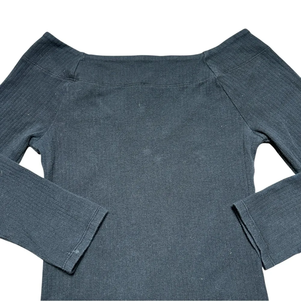 Intimately Free People Black Soft V Neck Long Sleeve Bodysuit Womens S - Image 6