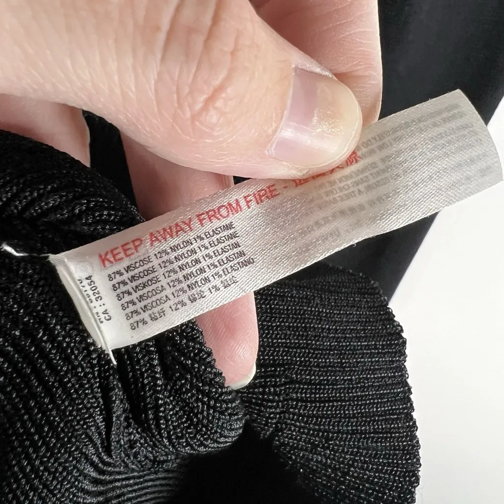 Free People Women's Bodycon Peephole Black Pullover Sweater Viscose‎ Medium Boho - Image 6