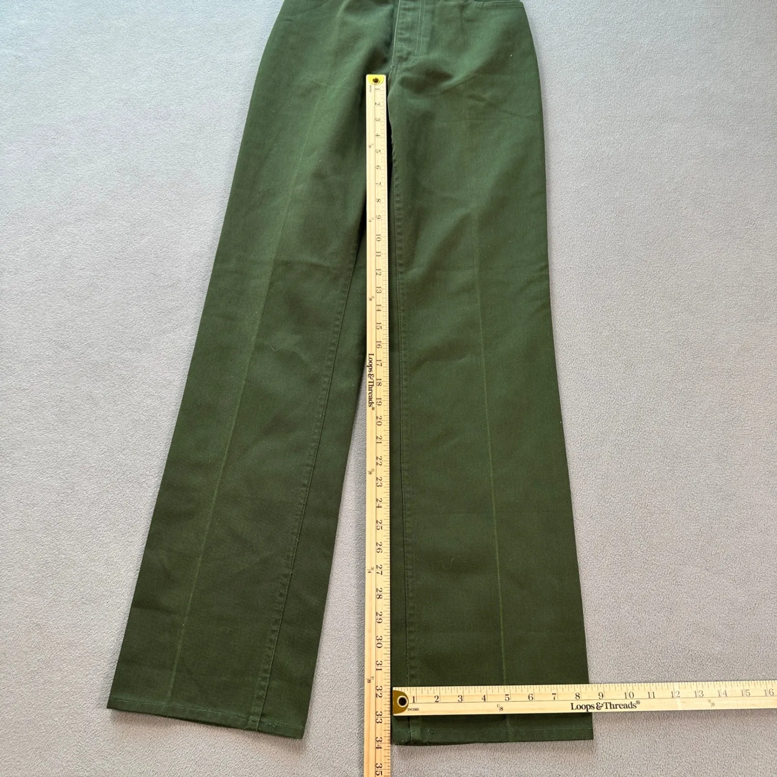Vintage Official National Park Service Uniform Pants 24 Made in USA Olive Green - Image 4