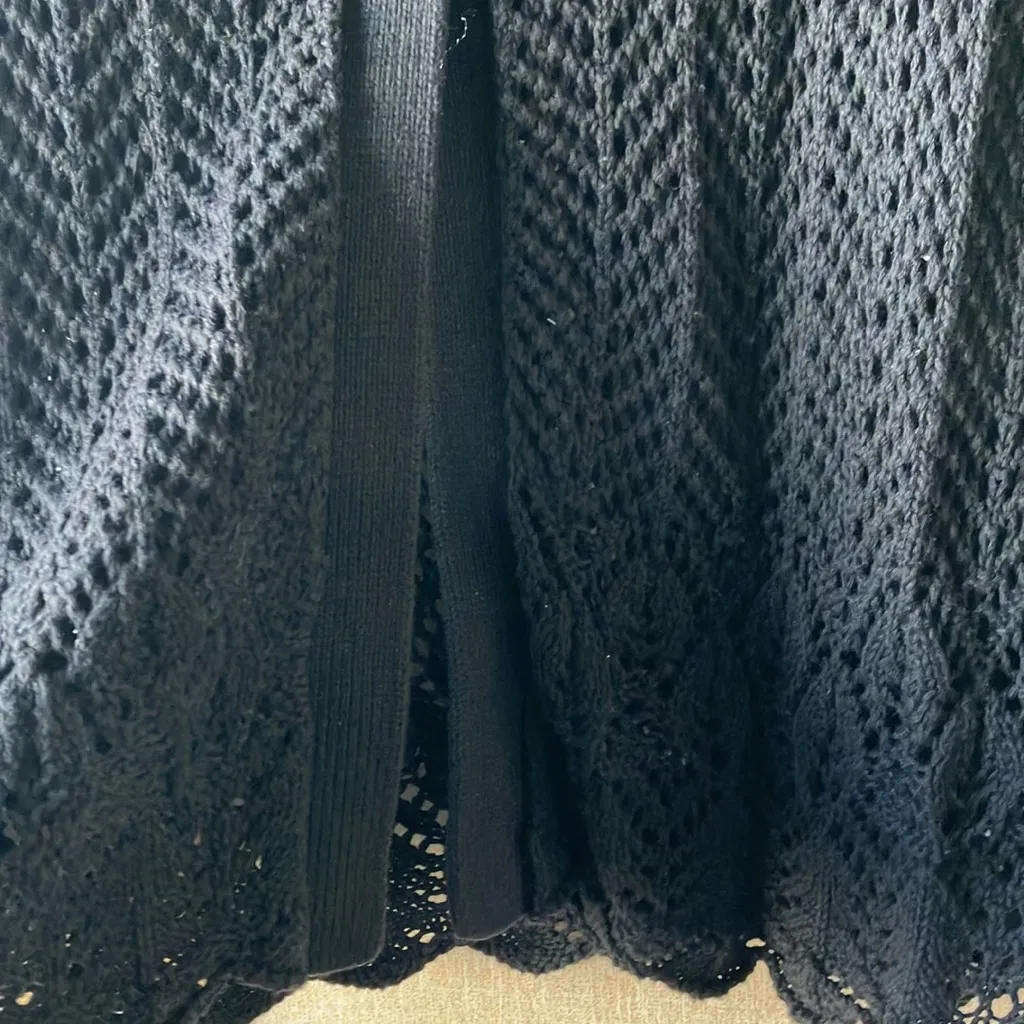FINAL MARKDOWN Dressbarn Elegant Black Knit cardigan large - Image 8
