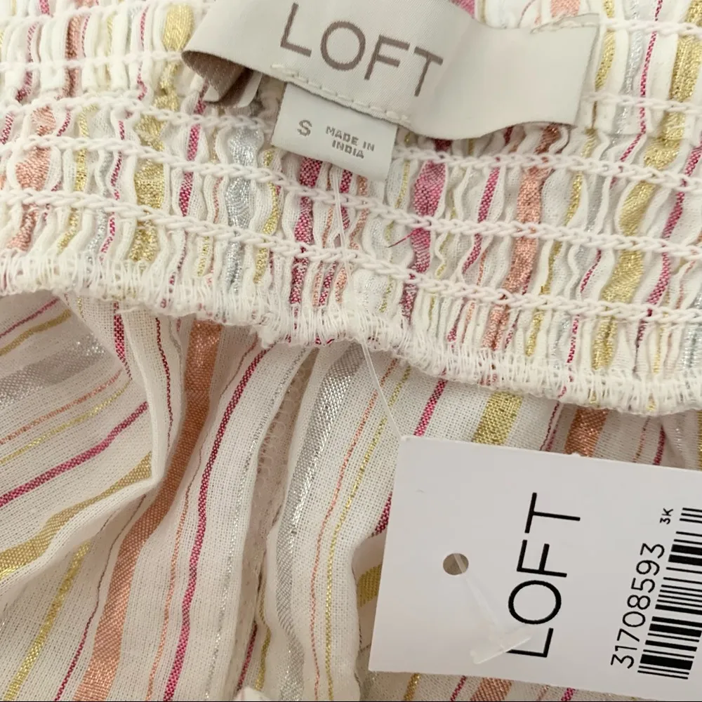 LOFT Set of 2 Pink Print Spaghetti String Tops NWT - Image 12
