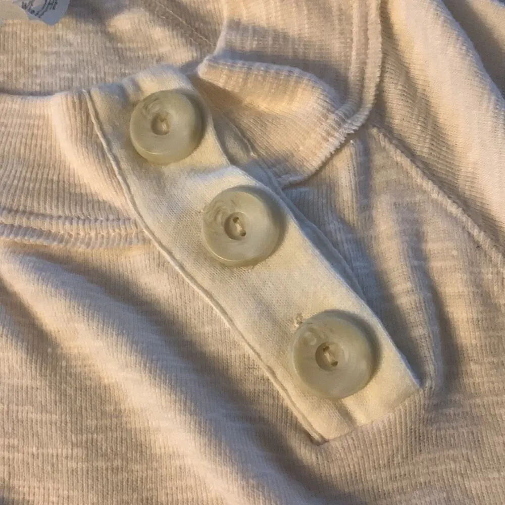 We the free womens xs extra small dalman sleeve button collar top long sleeve - Image 5