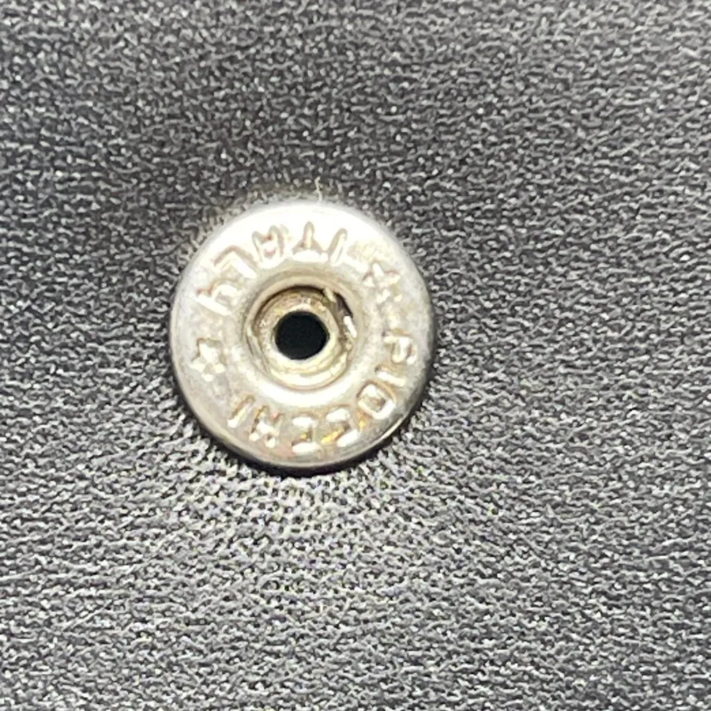 Celine Triomphe Printed Canvas & Leather Compact Wallet - Black - Preowned - Image 9