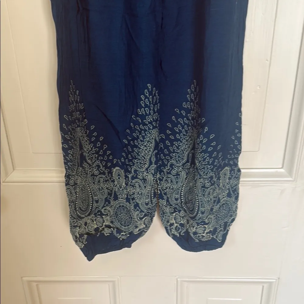 Bohemian Teal Paisley Pants Blue Size undefined - Image 3