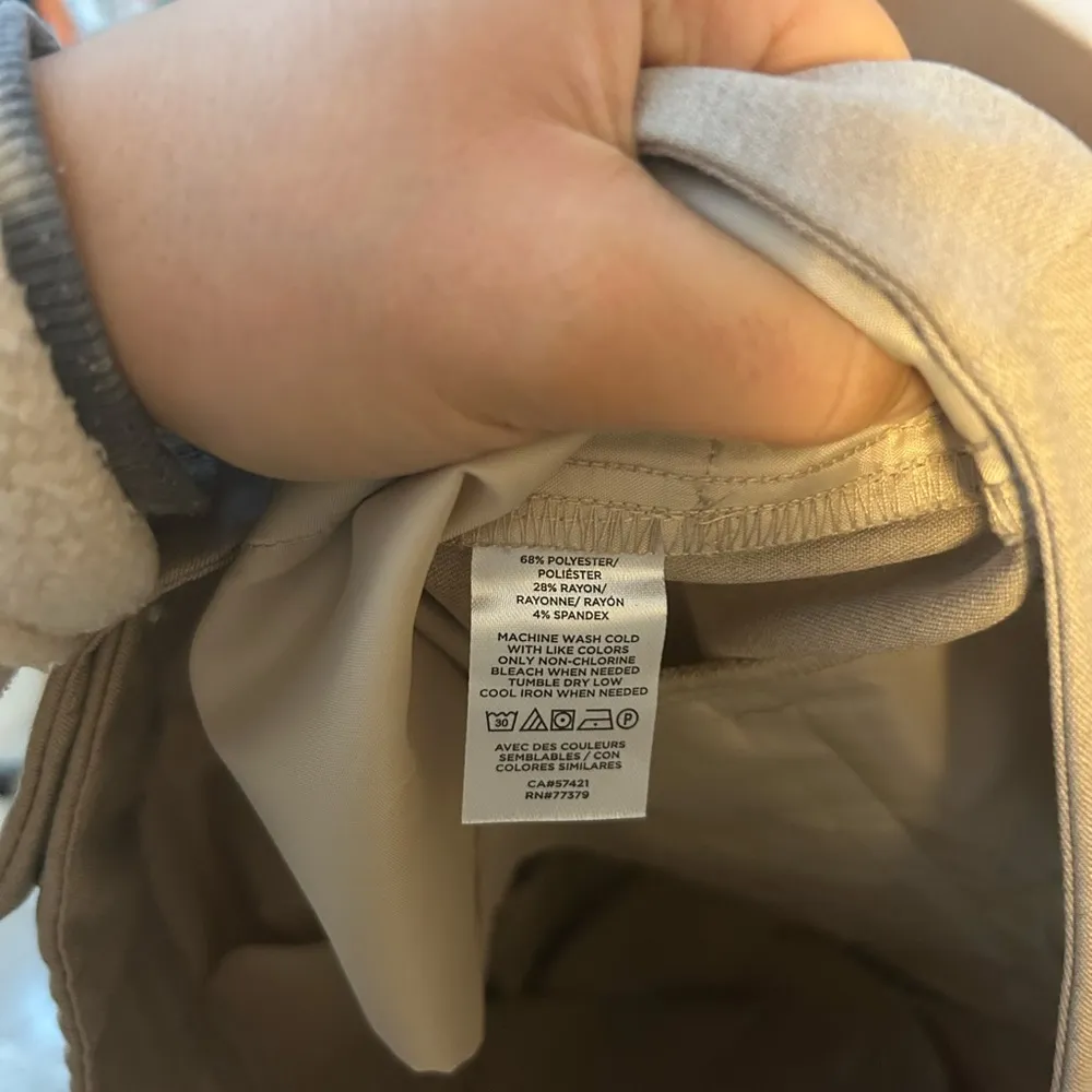 Ann Taylor Classic Tan Straight Stretch Leg Trousers - Image 4