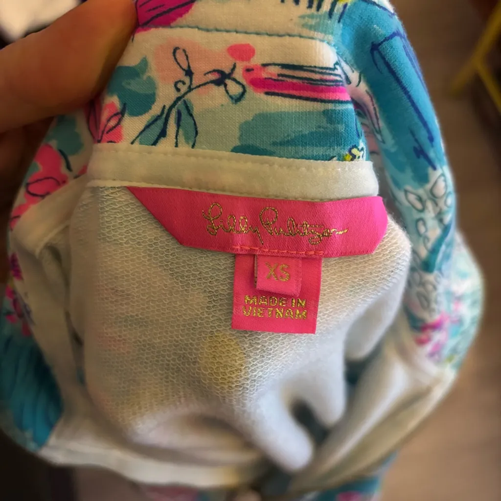 Lilly Pulitzer Skipper Popover “Postcards From Positano” XS | NWOT | UPF 50+ - Image 7