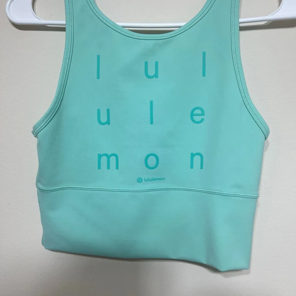 Lululemon Power Pivot Everlux Tank Crop Wild Mint 6 Women - Image 2