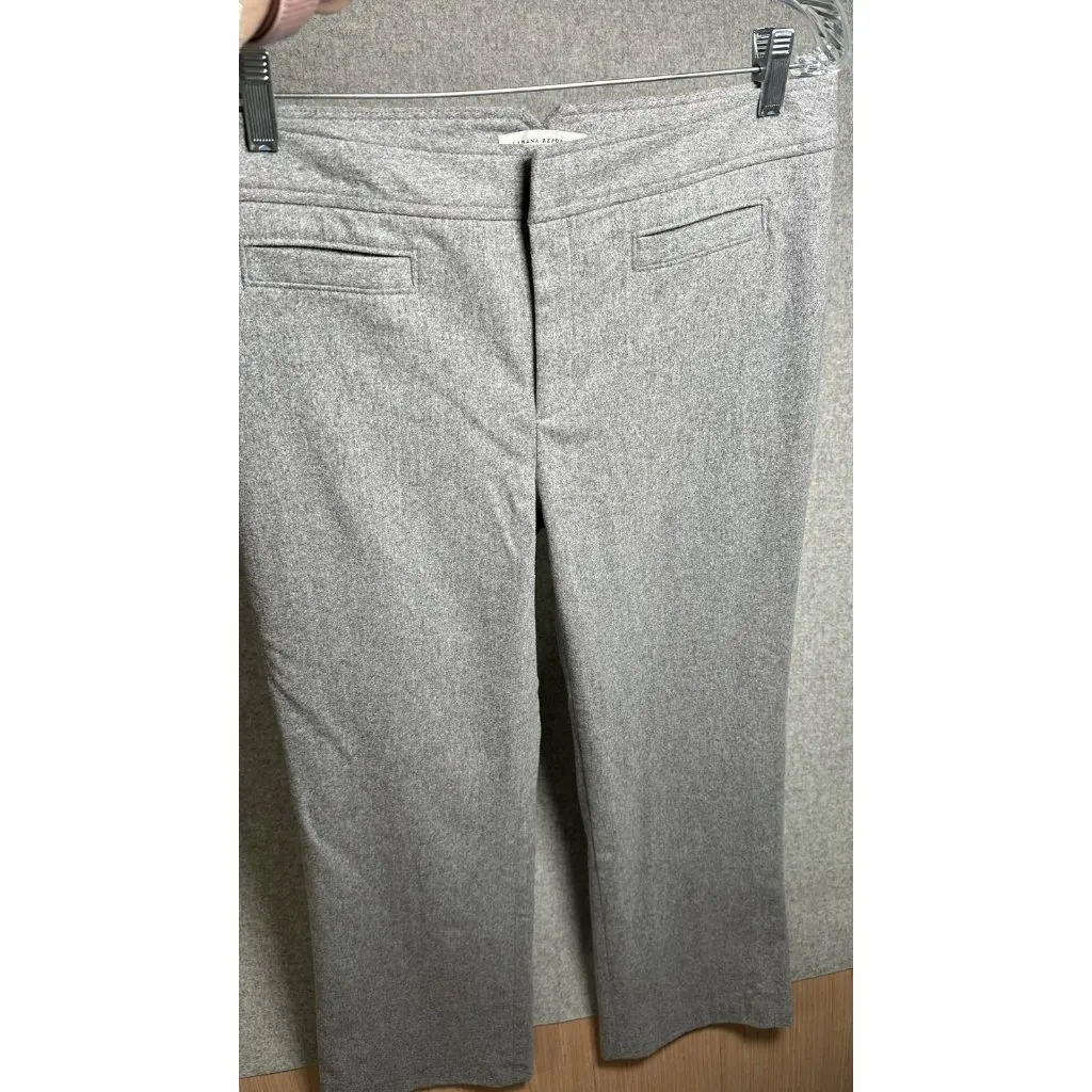 Banana Republic 10 Womens Pants Harrison Light Gray Cashmere Stretch Y2K 2004 - Image 16