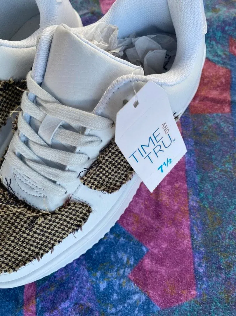 Time & Tru Custom Air Force 1 Dupe Sneakers  - Image 5