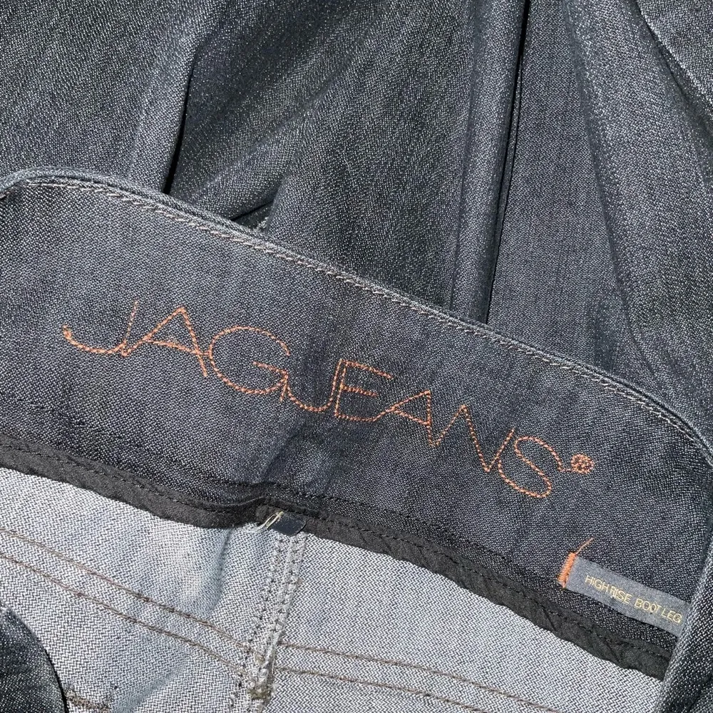 Jag Paley High Rise Boot Leg Pull On Jeans Size 12P Dark Wash - Image 3