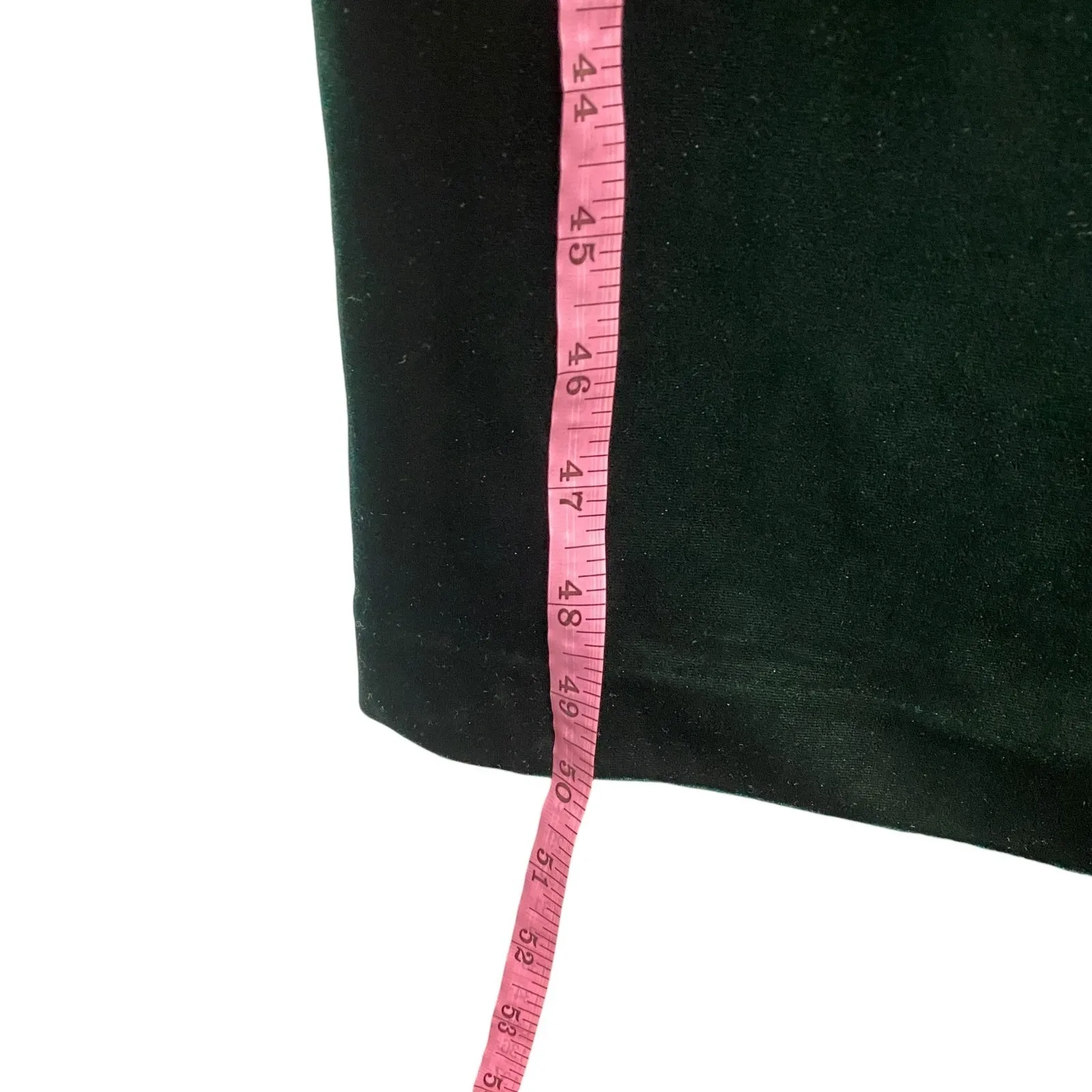 Bardot VNeck Emerald Green Velvet Long Sleeve Sz 6 Midi Dress Evening Cocktail - Image 4