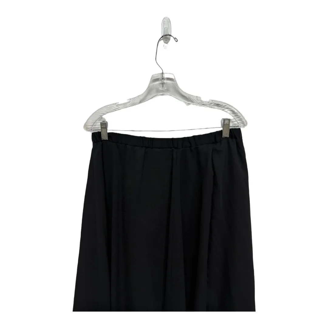 Whimsical Vampy Gothic Long Vintage Lined Midi Skirt Black Size 14 Formal Church - Image 2