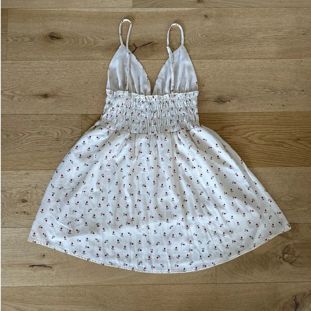 Princess Polly - Roza Floral Mini Dress in Cream & Red - Image 6