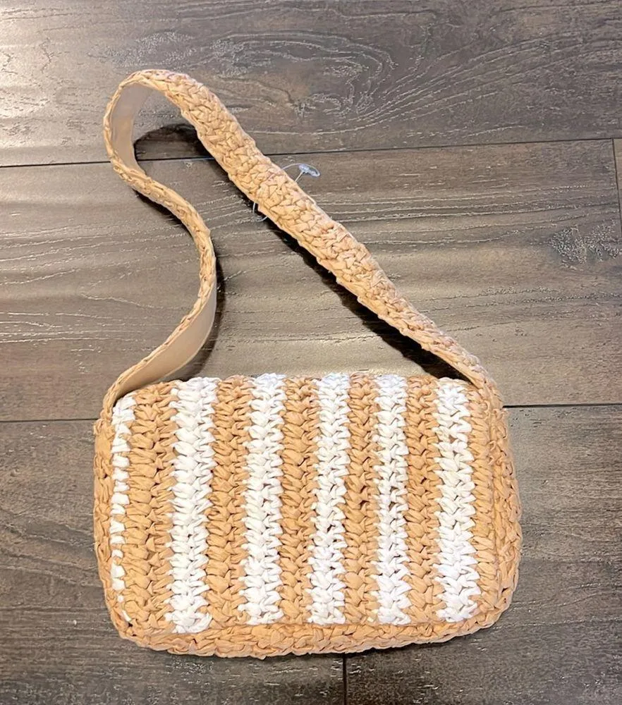 NWOT  Striped Ravi’s Shoulder Bag - Image 3