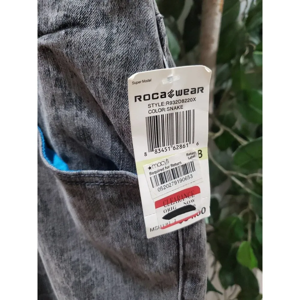 Rocawear Women's Gray Cotton Mid Rise Skinny Legs Casual Jeans Pant Size 18 - Image 6