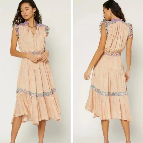 Current air Los Angeles Pueblo Pattern Midi Dress - Image 2
