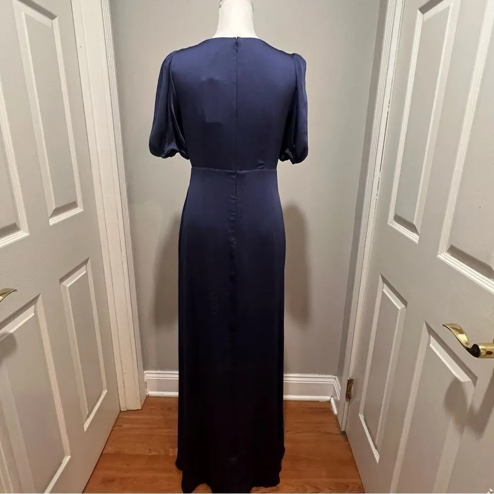 NWT Sachin + Babi Alli gown with puff sleeves in Cobalt blue women's size 8 - Image 11