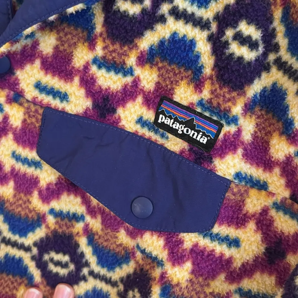 Patagonia Synchilla Snap-T Fleece Pullover Aberdeen Blue Butterfly Size Medium - Image 3